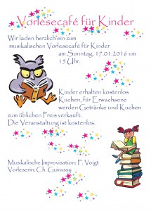 Vorlesecafé für Kinder am 17.01. 2016