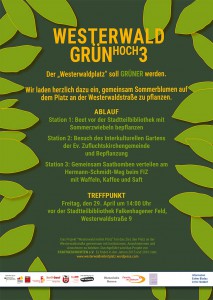 GRÜNhoch3 – Begrünungsaktion am Westerwaldplatz