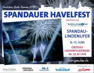 Spandauer Havelfest 2017 mit Feuerwerk