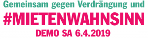 Morgen Demo für sozial tragbare Mieten